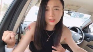 Asian pretty girls like to fuck each other on cars. Asian girls like to suck cock